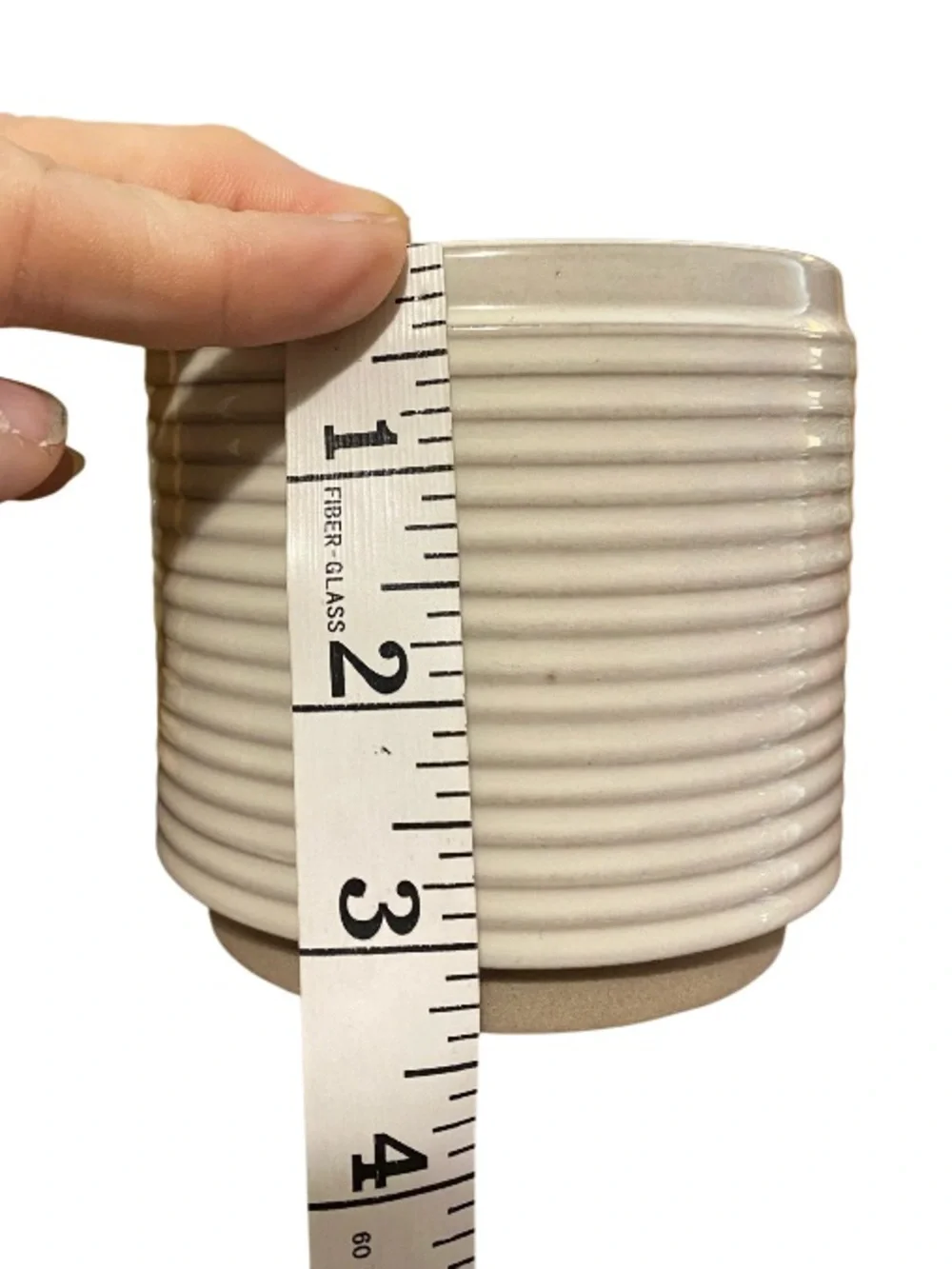 Hearth & Hand Ribbed Ceramic Jar Magnolia Bergamot Soy Candle Double Wick NWT - Picture 4 of 4